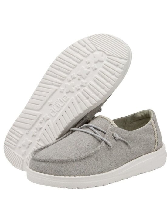 Hey Dude Other - Hey Dude Girls Wendy Youth Slip on Sneaker Grey Size Y1-L2 New with Tag